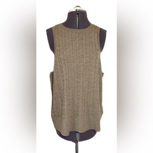 Banana Republic Cavo Merino Wool Tank New Khaki XXL